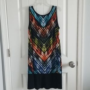Bold sleeveless dress